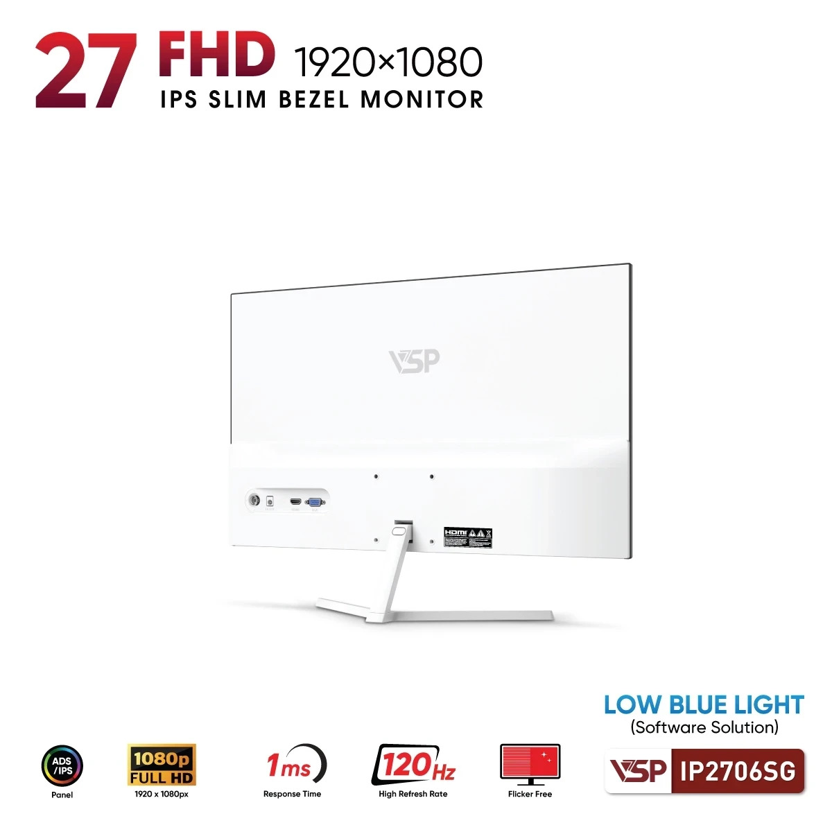 Màn hình VSP IP2706SG (27 inch/FHD/IPS/120Hz/1ms) - Hình 4