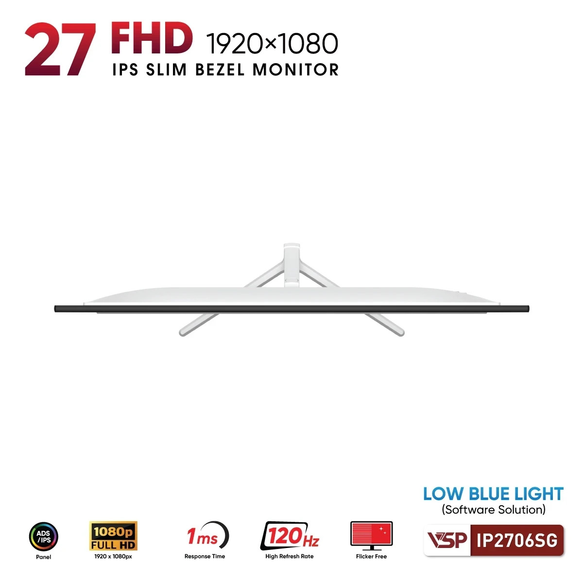 Màn hình VSP IP2706SG (27 inch/FHD/IPS/120Hz/1ms) - Hình 3