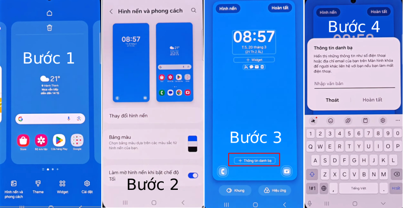Cách hiển thị tên trên màn hình khóa Samsung - HACOM