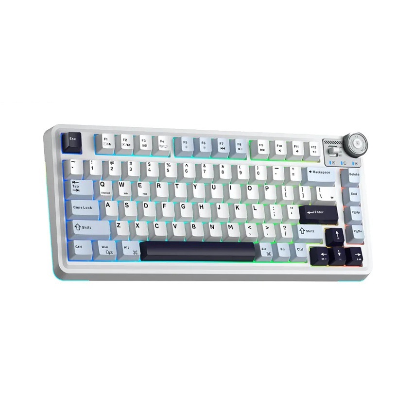 Bàn phím cơ gaming AULA AU75 (3 Mode/ Xanh dương + Trắng + Tím đậm/ Star Vector switch) 1