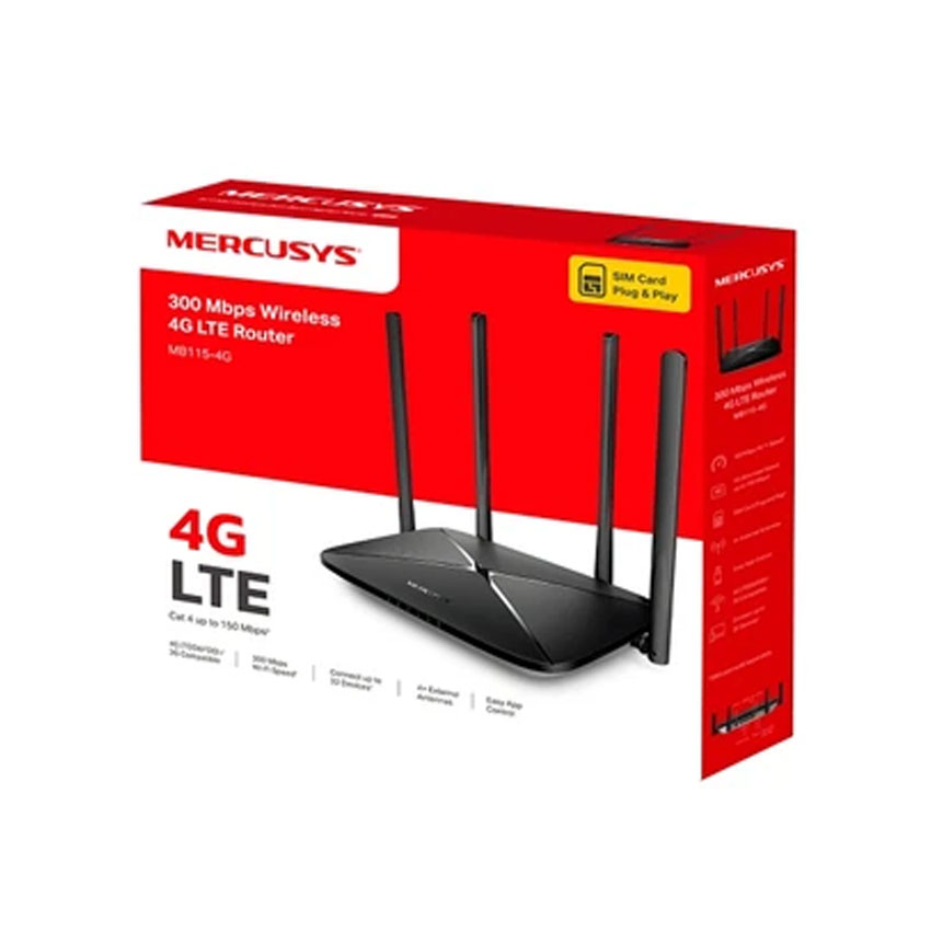 Bộ phát WiFi Mercusys 4G LTE 300Mbps MB115-4G 1