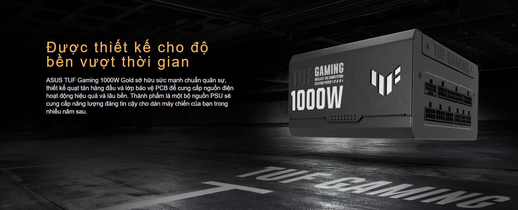 Nguồn Asus TUF Gaming 1000W Gold ATX3.1 White ( Pcie 5.1/80 Plus Gold/Full Modular)