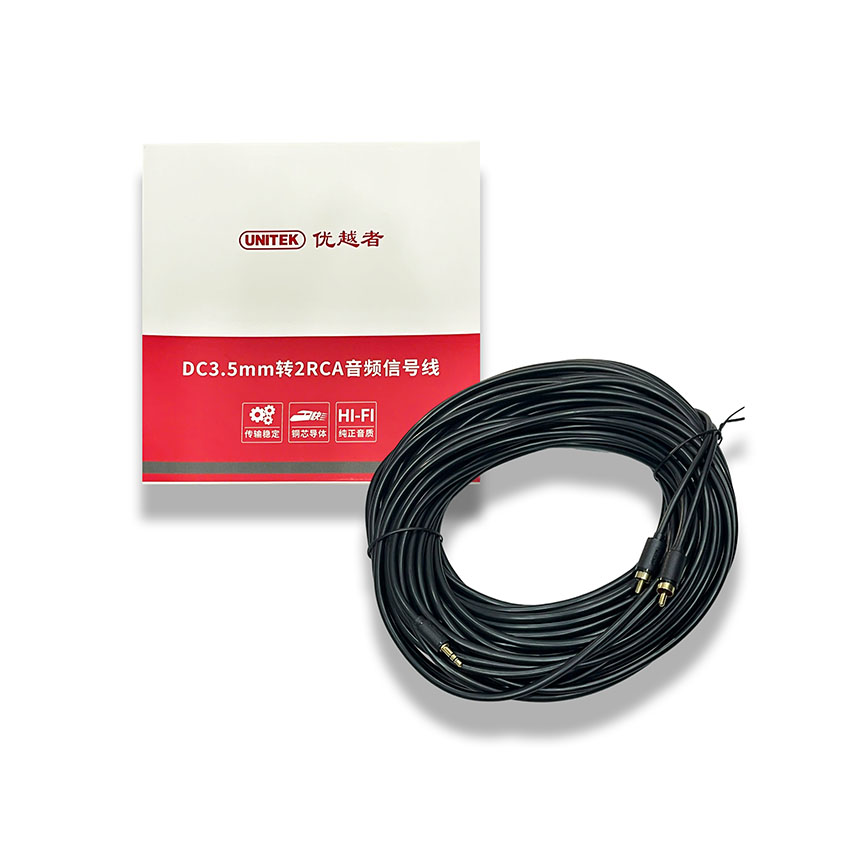 Cáp chia audio 1 ra 2 cổng 3.5mm Unitek (Y-C901) 15cm - Hình 2