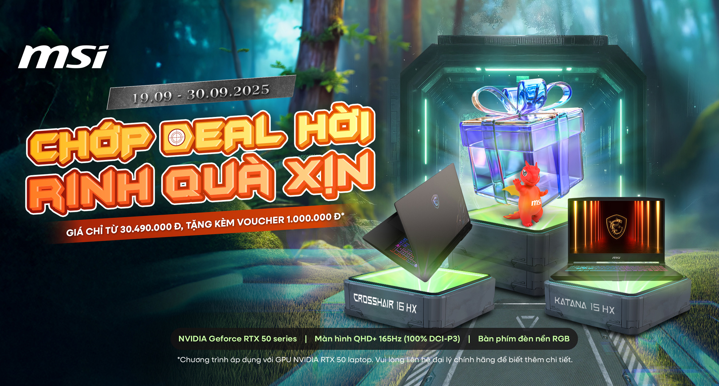 CHỚP DEAL HỜI – RINH QUÀ XỊN CÙNG LAPTOP MSI GAMING TẠI HACOM