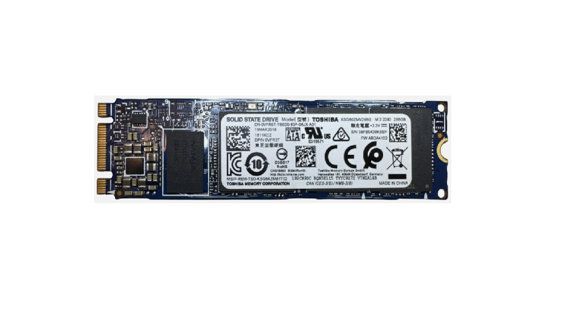 Ổ cứng SSD Toshiba 256GB M.2 2280 Sata - Cũ (Tray)