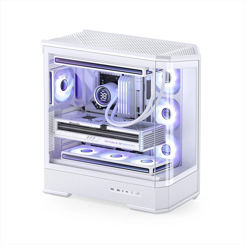 Vỏ case JONSBO D400 White (ATX/0 fan)