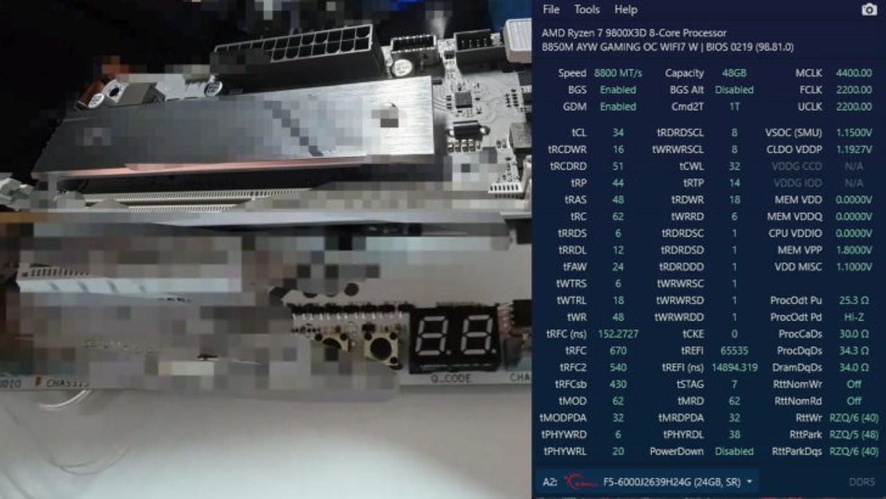 ASUS B850M AYW Gaming OC