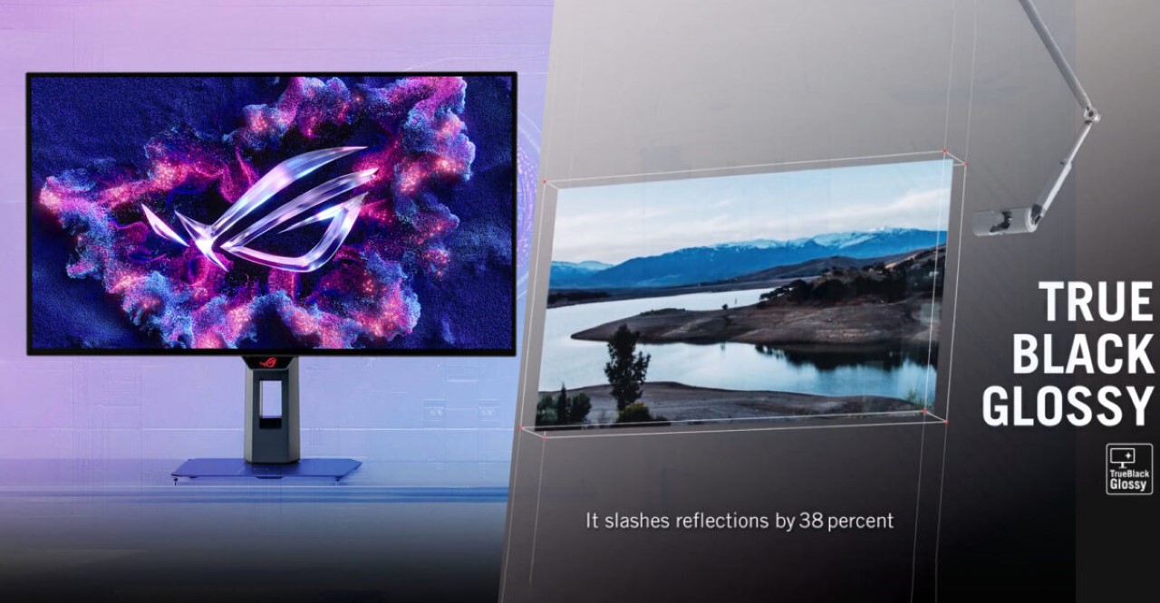 ASUS nâng cấp monitor OLED chống phản xạ