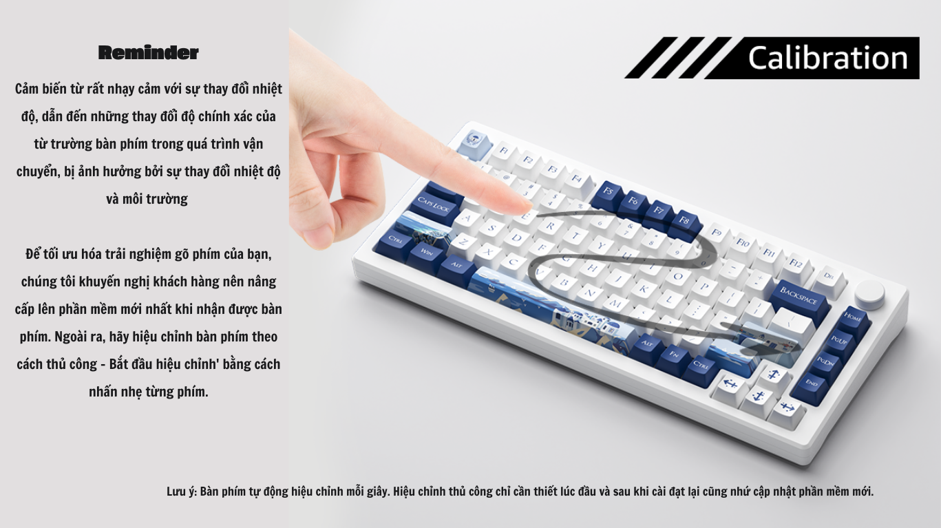 Bàn phím AKKO MOD007B-HE PC Santorini Sakura Pink Magnetic Switch 3