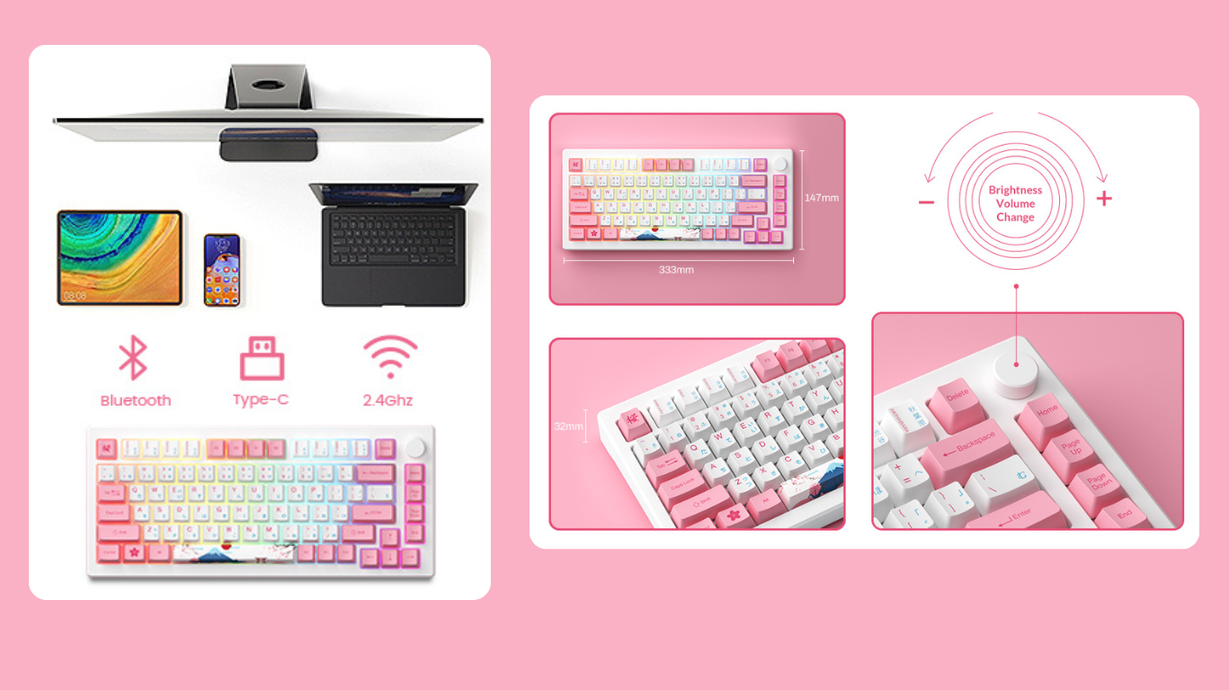 Bàn phím HE AKKO MOD007B PC Tokyo 8