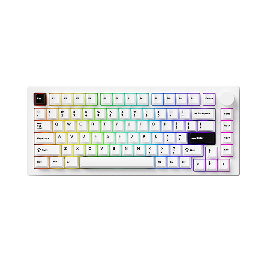 BÀN PHÍM MONSGEEK M1 V5 BLACK ON WHITE MIRROR