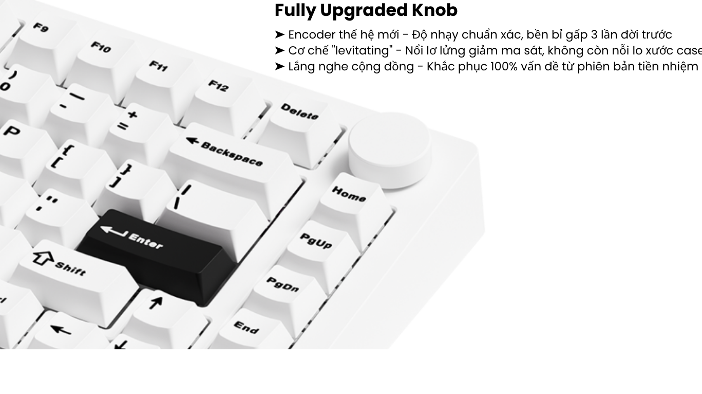 Bàn phím MonsGeek M1 V5 Black on White Mirror 10