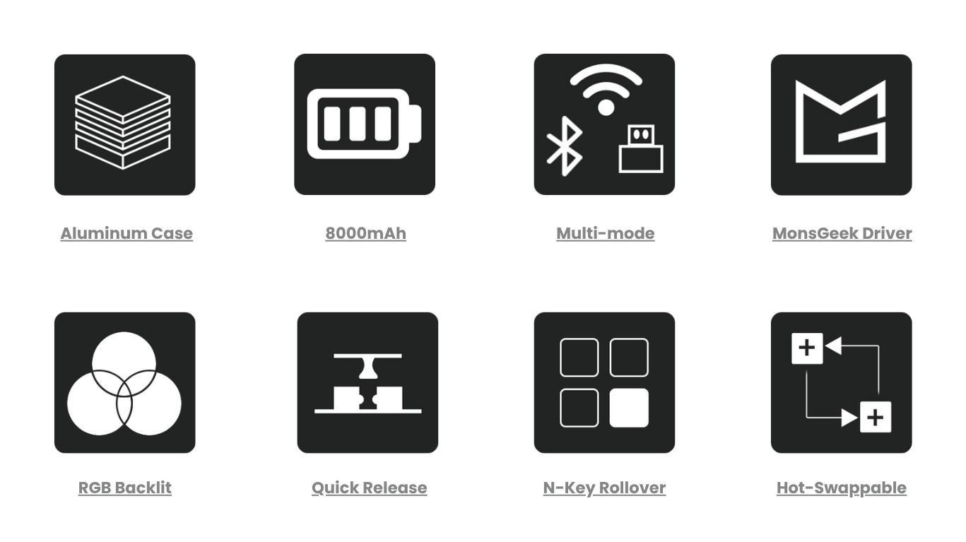 Bàn phím MonsGeek M1 V5 Black on White Mirror 2