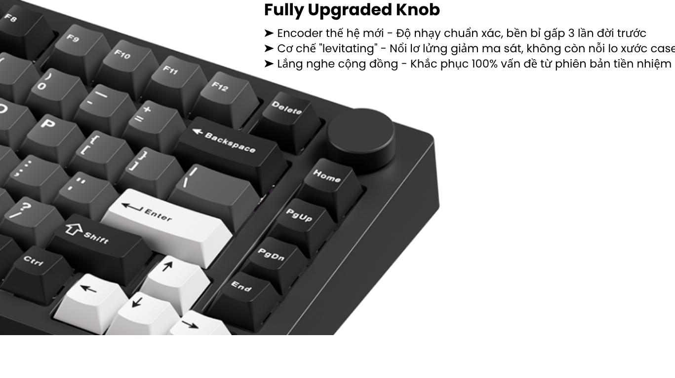 Bàn phím MonsGeek M1 V5 Black & Silver Mirror 10