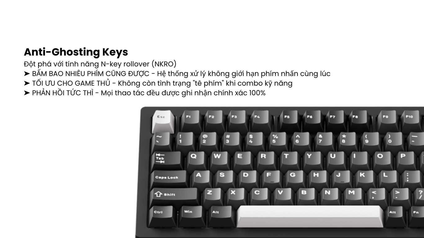 Bàn phím MonsGeek M1 V5 Black & Silver Mirror 11