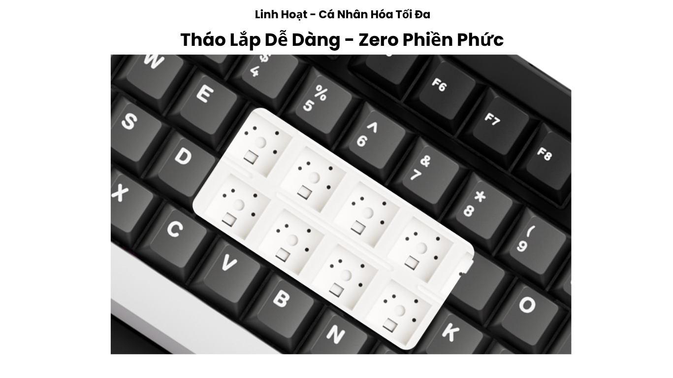 Bàn phím MonsGeek M1 V5 Black & Silver Mirror 5