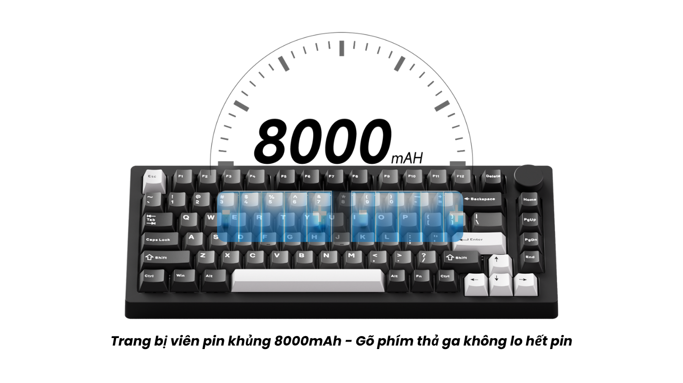 Bàn phím MonsGeek M1 V5 Black & Silver Mirror 7