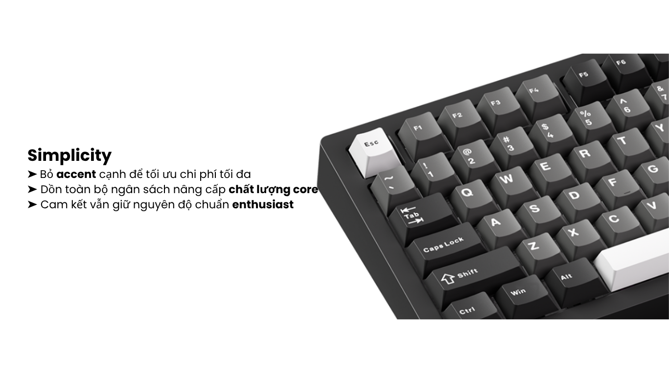 Bàn phím MonsGeek M1 V5 Black & Silver Mirror 9