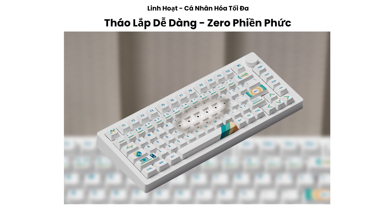 Bàn phím MonsGeek M1 V5 VIA 1980s Botany 5