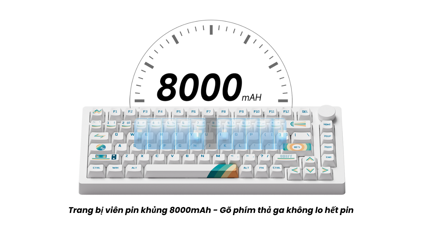 Bàn phím MonsGeek M1 V5 VIA 1980s Botany 7