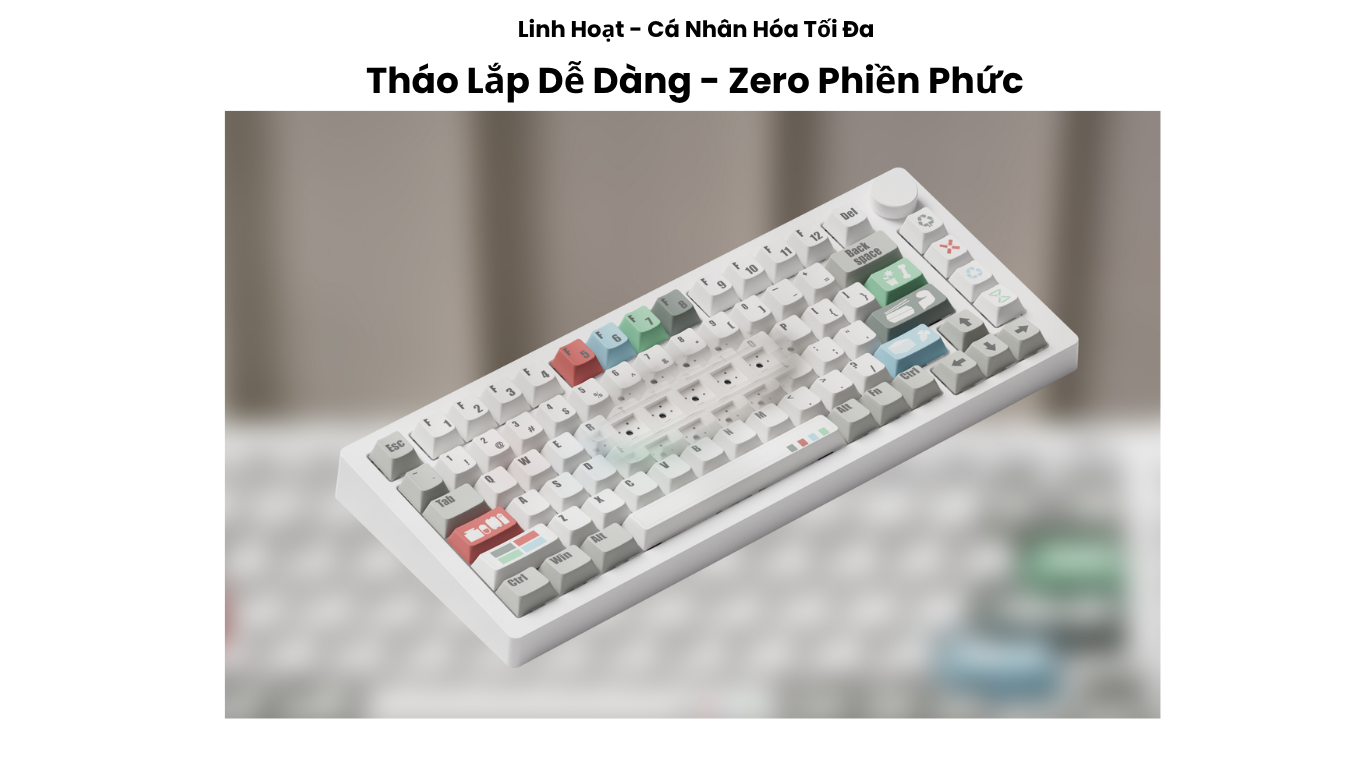 Bàn phím MonsGeek M1 V5 VIA Recycling Botany 5