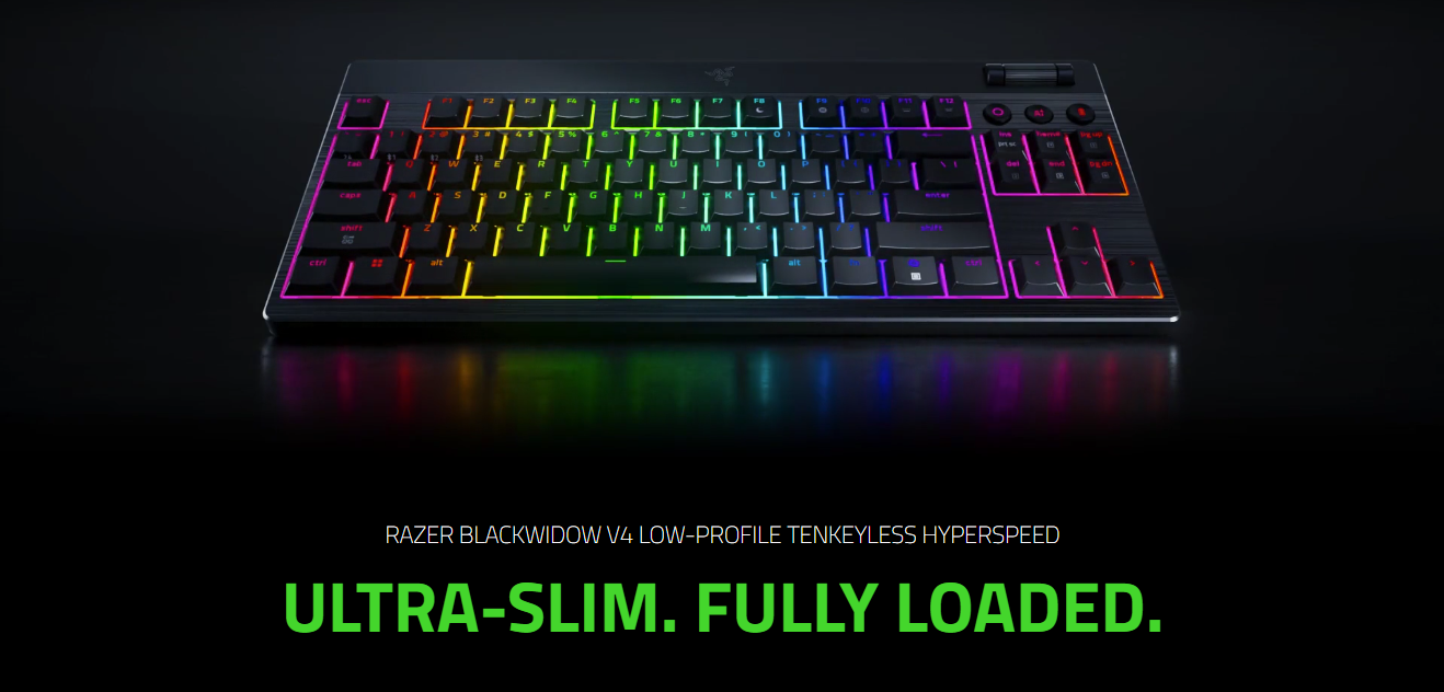 Bàn phím Razer BlackWidow V4 Low Profile Tenkeyless HyperSpeed 1