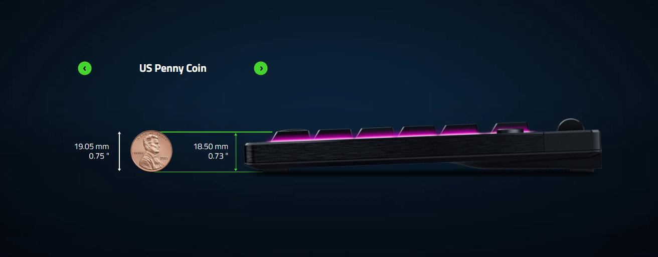 Bàn phím Razer BlackWidow V4 Low Profile Tenkeyless HyperSpeed 2