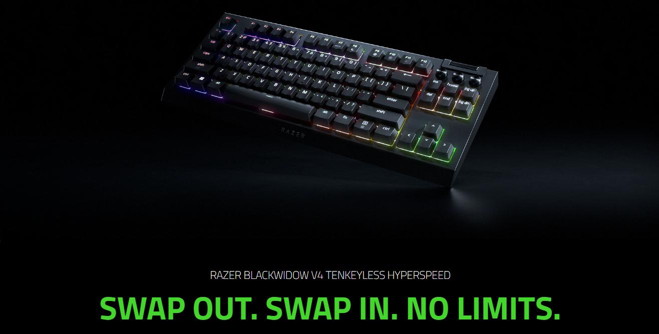 Bàn phím Razer BlackWidow V4 Tenkeyless HyperSpeed 1