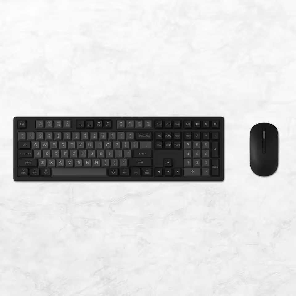 Bộ bàn phím chuột không dây AKKO MX108 Black&Silver 1