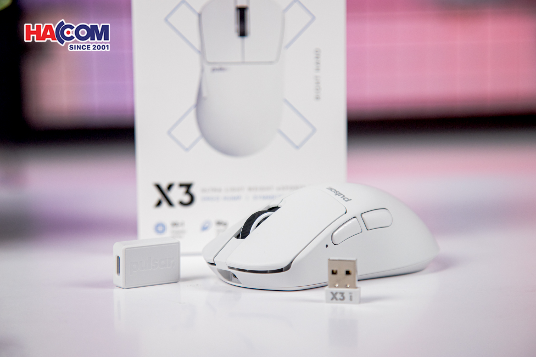 Chuột không dây Pulsar X3 Size2 White 6