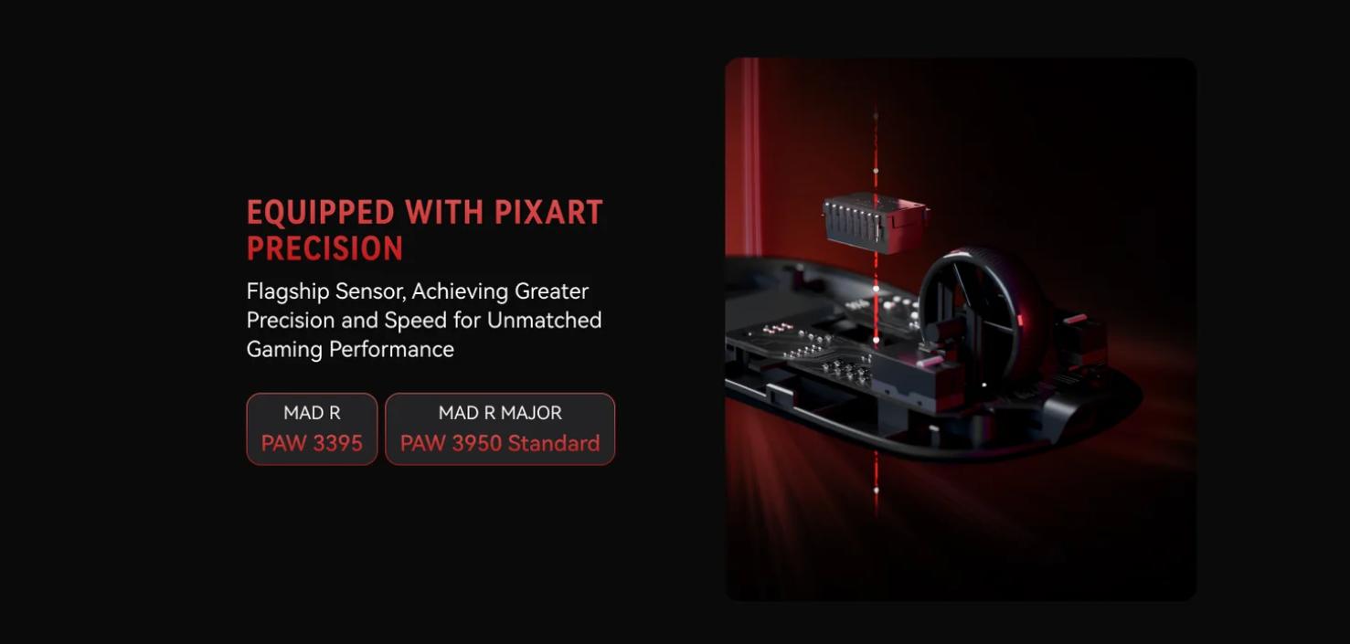 Chuột không dây VXE MAD R Major+ 8K 3