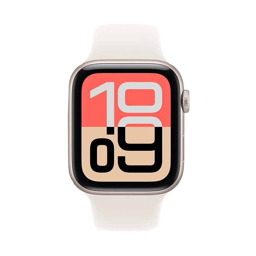 Đồng hồ Apple Watch SE 3 GPS + Cellular 40mm Viền nhôm Dây cao su  S/M Starlight (MEP64SA/A)