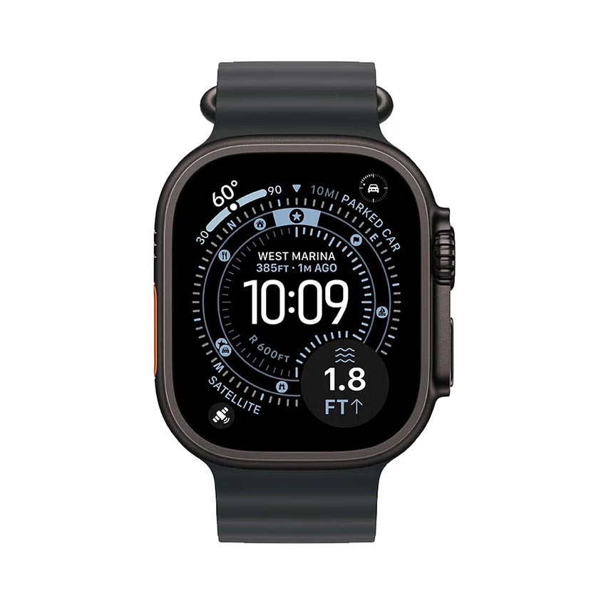 ĐỒNG HỒ APPLE WATCH ULTRA 3 GPS + CELLULAR 49MM VIỀN BLACK TITANIUM DÂY CAO SU BLACK OCEAN (MF0J4SA/A)