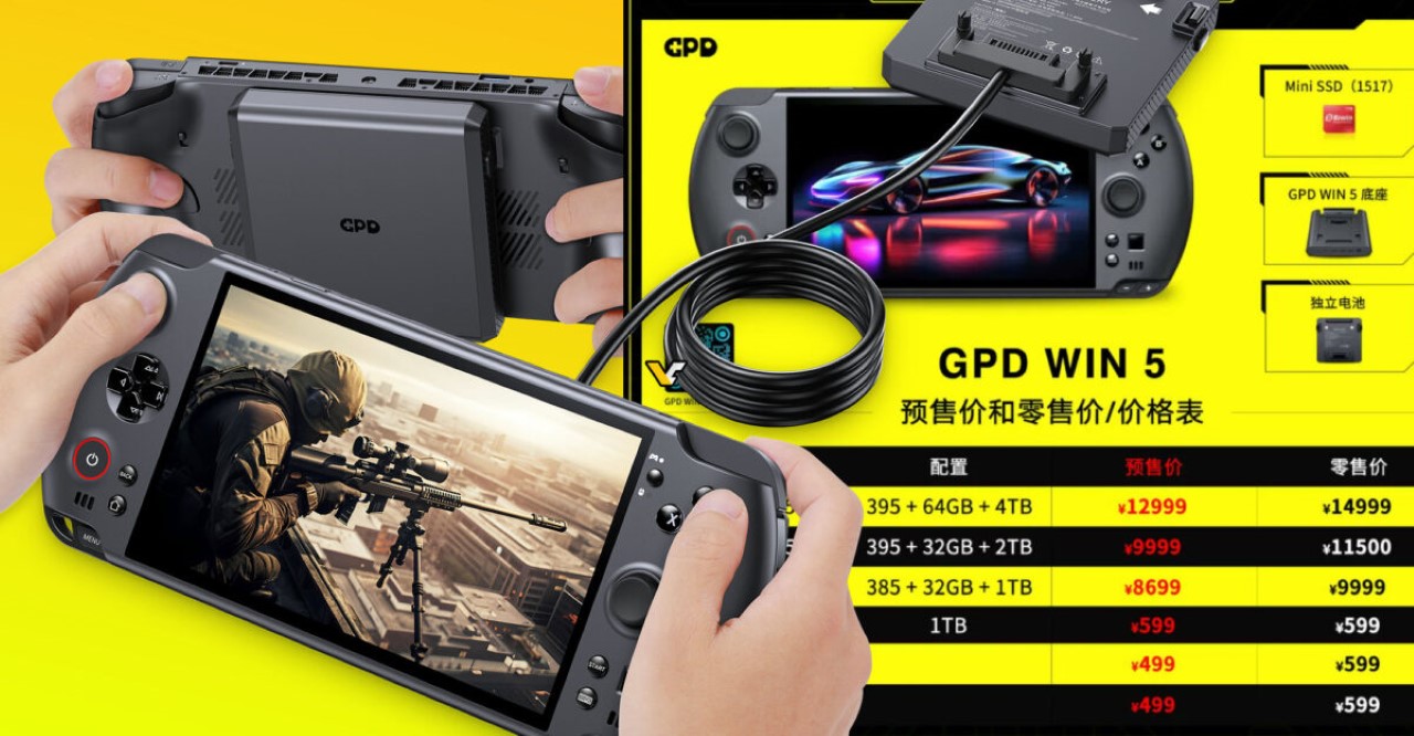 GPD Win 5 với chip Strix Halo giá từ 1.220 USD