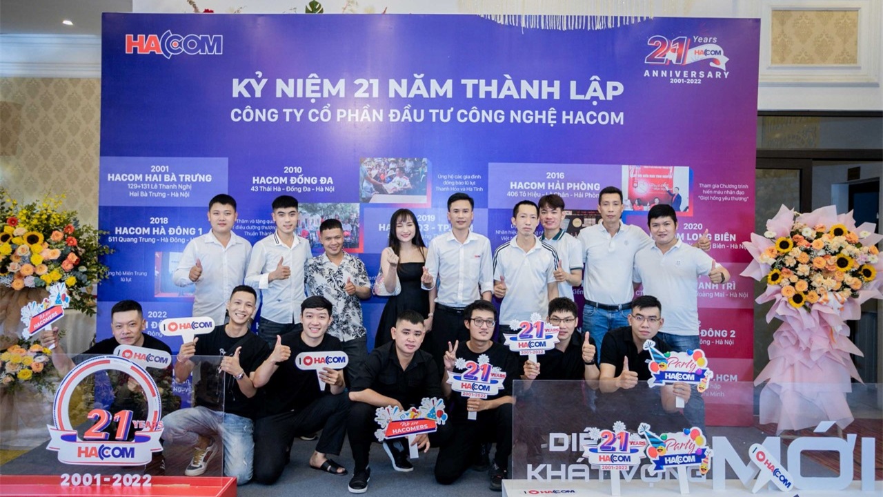 Kỷ niệm 21 năm thành lập HACOM Group: Diện mạo mới - Trải nghiệm mới