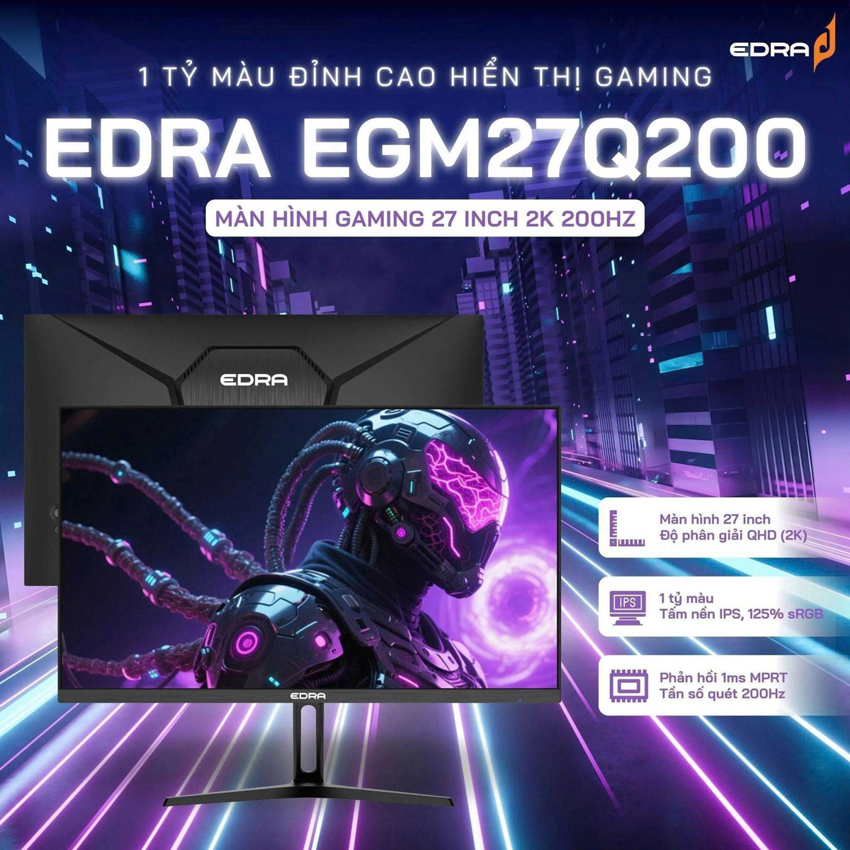  Màn hình Edra EGM27Q200 chính hãng giá tốt tại HACOM