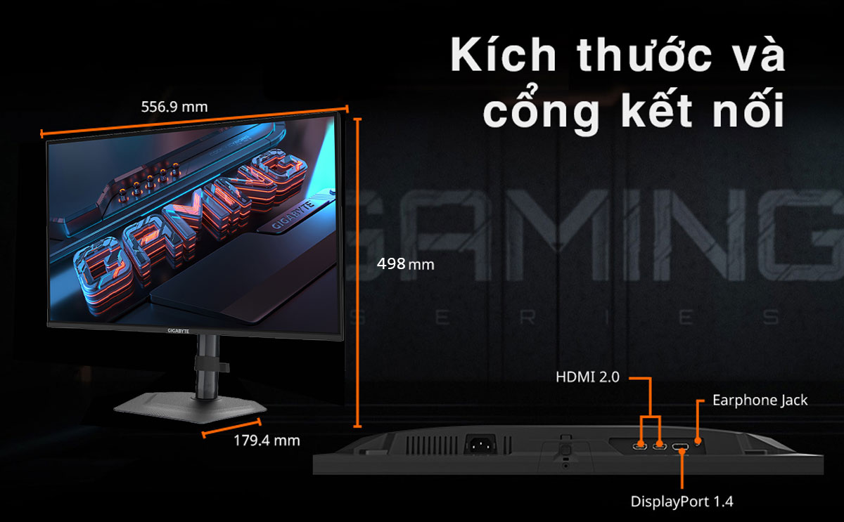 Kết nối đa dạng với màn hình Gigabyte