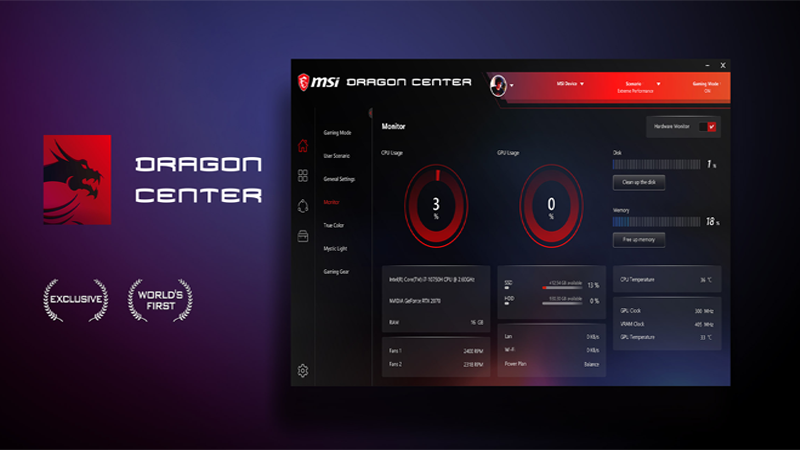 Điều khiển quạt tản nhiệt laptop MSI qua phần mềm