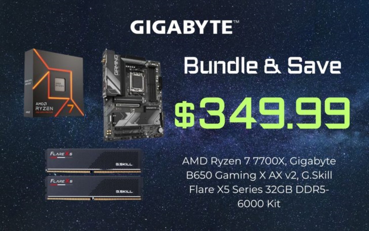 Bộ ba Ryzen 7 7700X, Gigabyte B650 và G.Skill DDR5 giảm giá mạnh