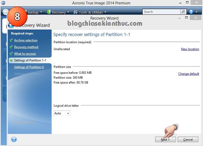 ghost file tib bằng onekey