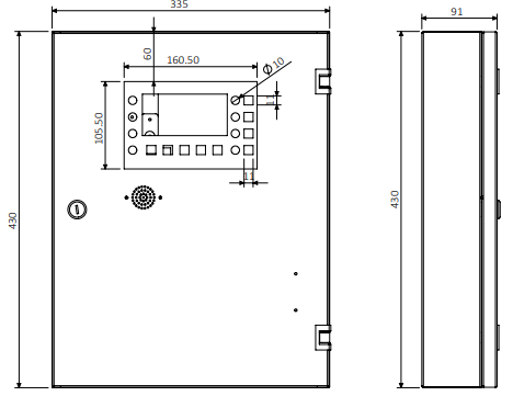 Thông số kỹ thuật chính tủ trung tâm báo cháy 10 kênh