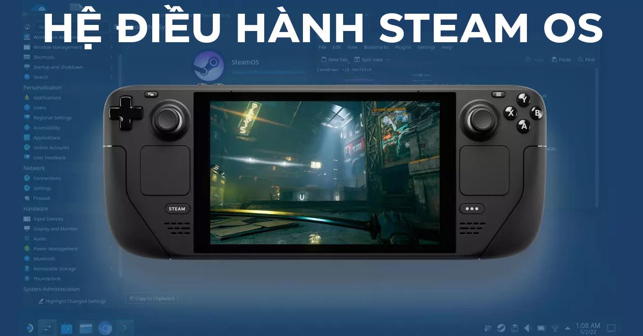 Máy chơi game cầm tay Steam Deck OLED 1TB 13