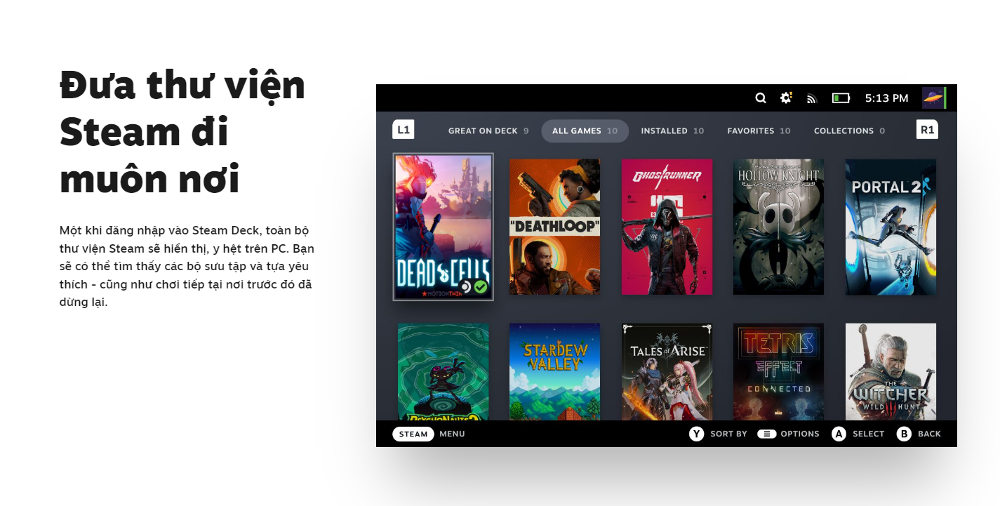 Máy chơi game cầm tay Steam Deck OLED 1TB 12