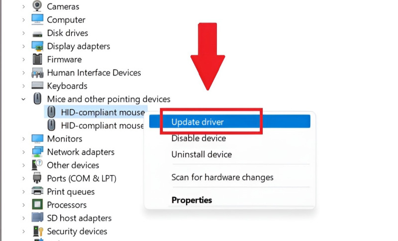 Xóa các driver chuột ngoài sửa touchpad bị đơ bước 2