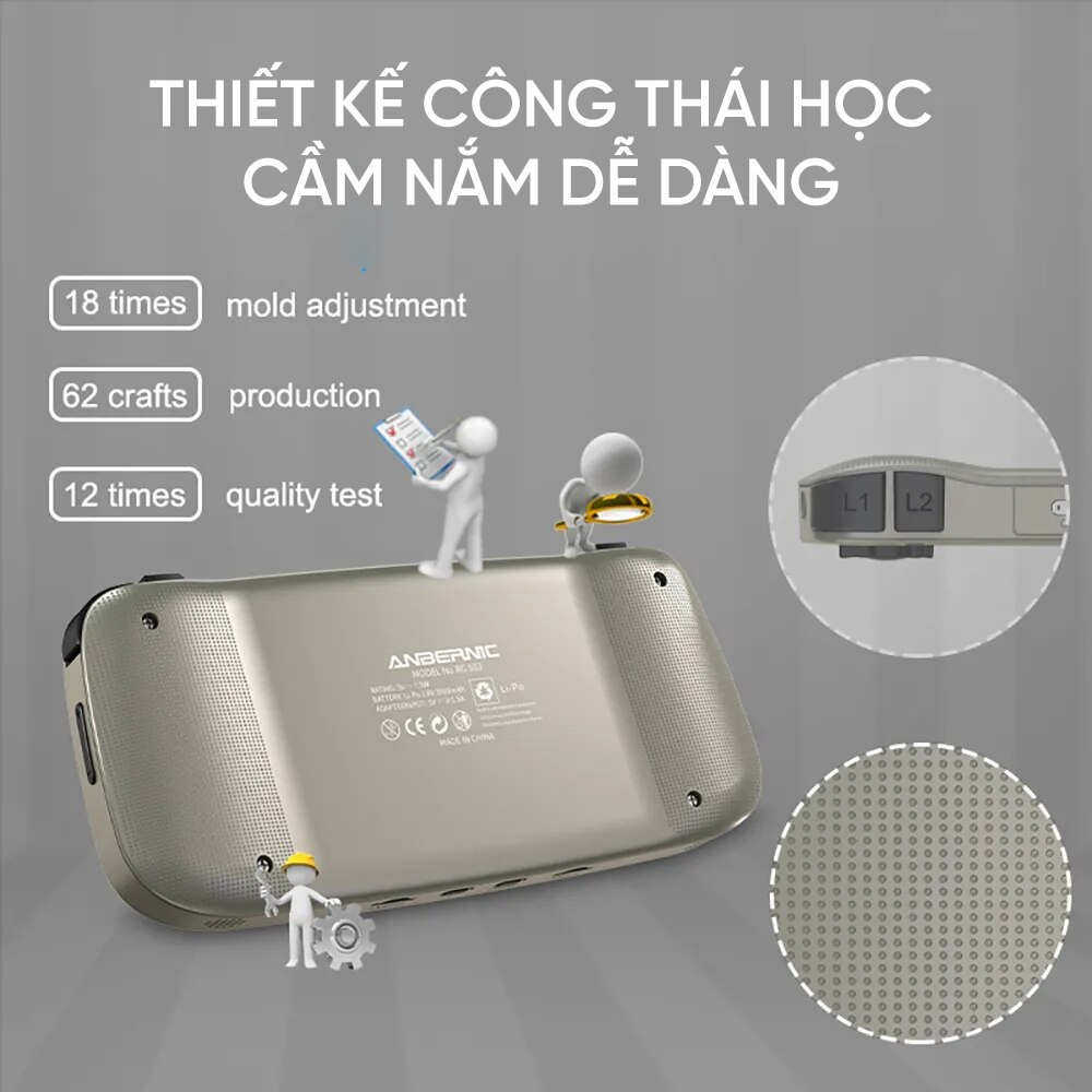 Máy chơi game cầm tay Anbernic RG503 màu đen 10