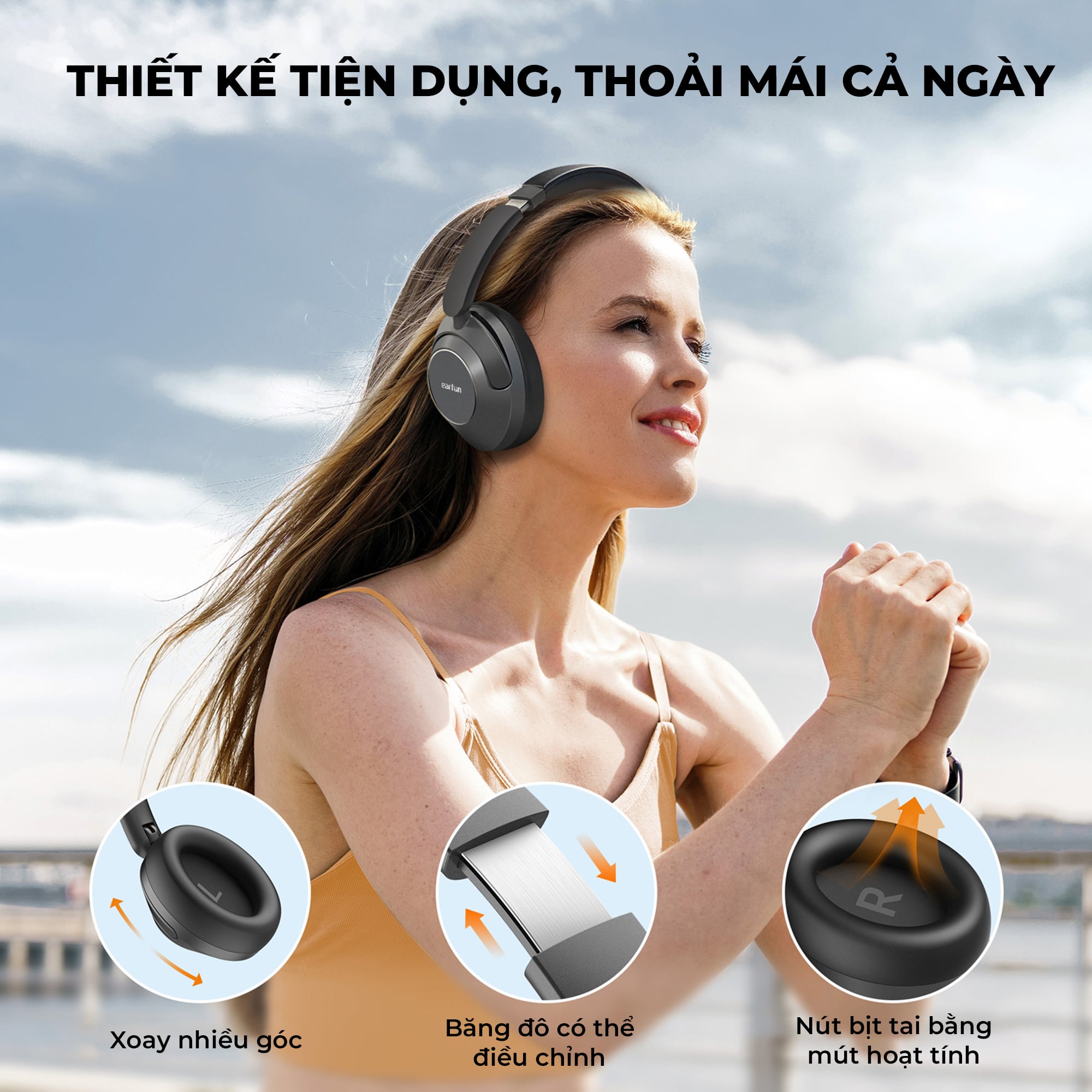 Tai nghe Bluetooth chụp tai Earfun Wave Pro 6