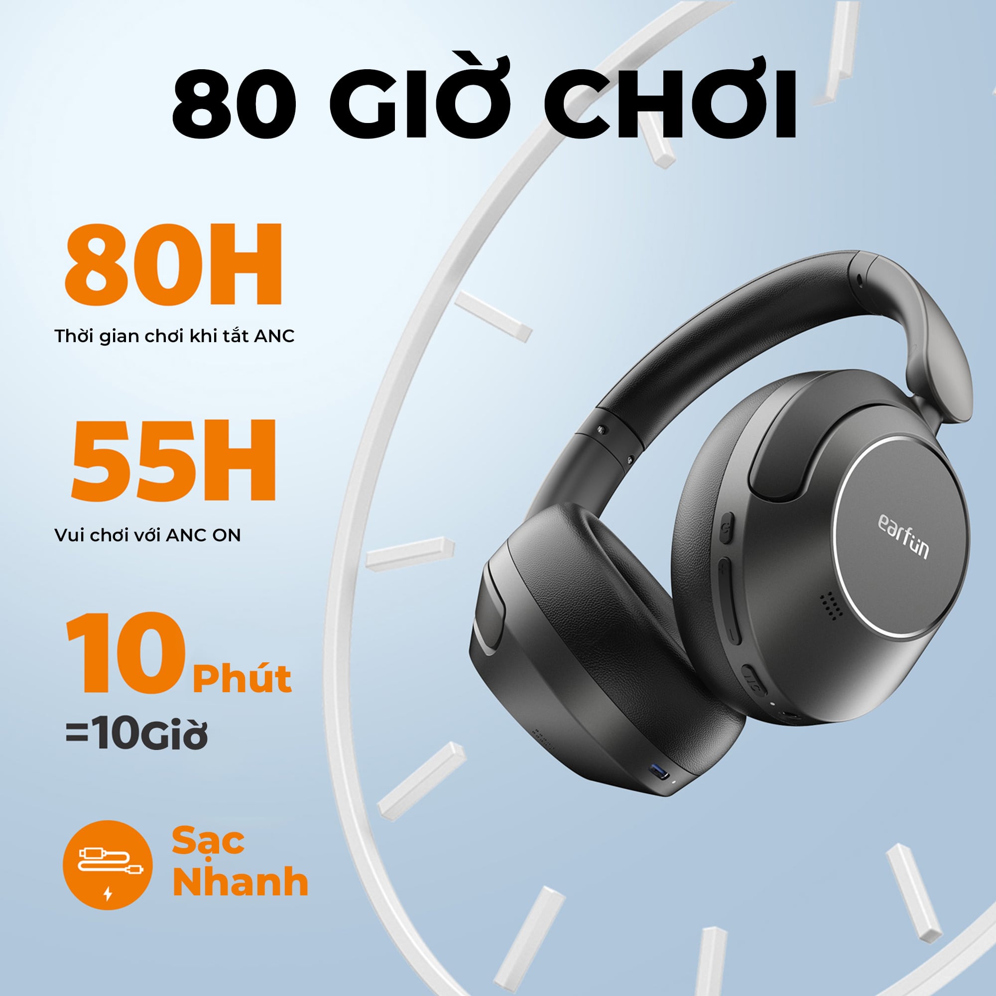 Tai nghe Bluetooth chụp tai Earfun Wave Pro 5