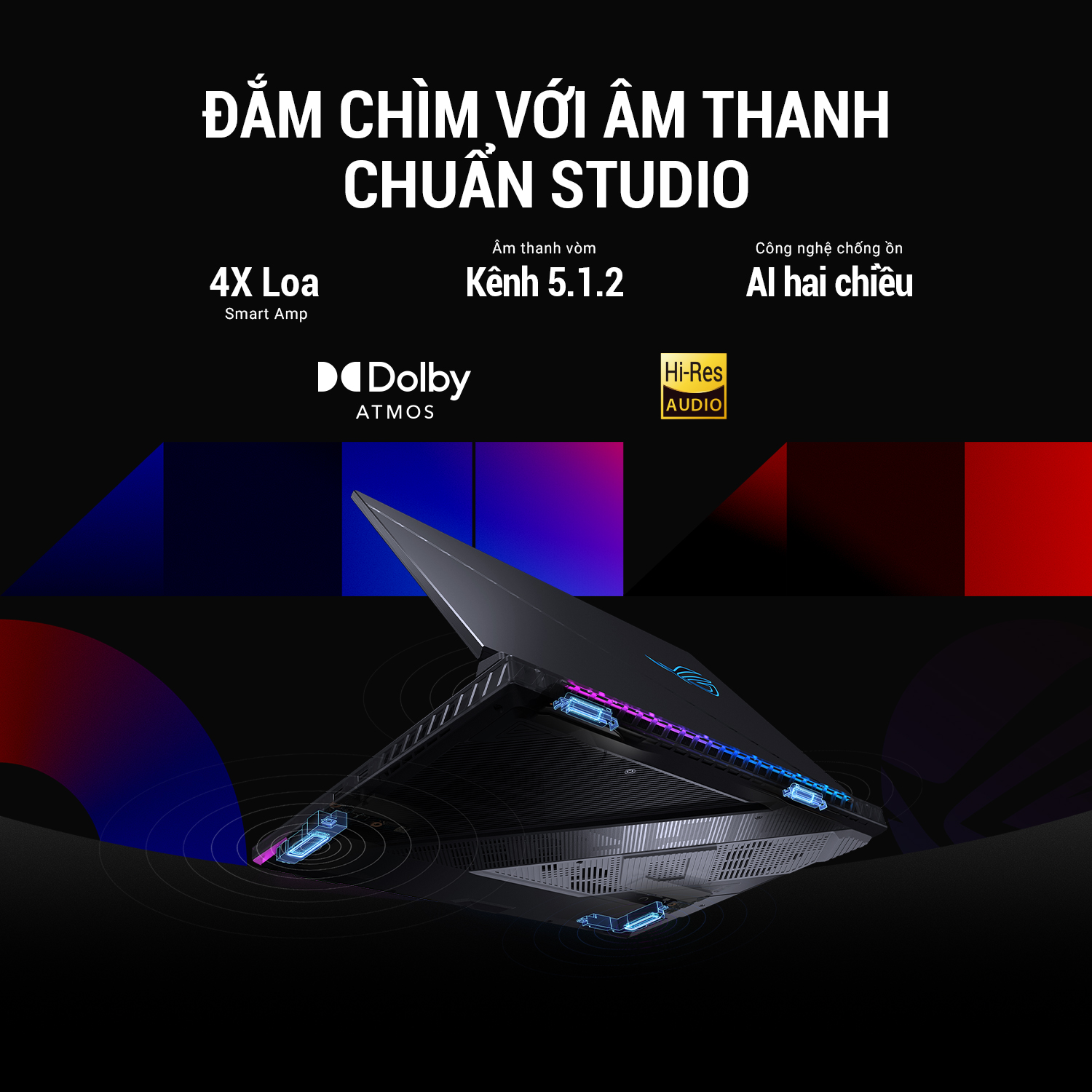 âm thanh Laptop Gaming ASUS ROG G14-G16-G18