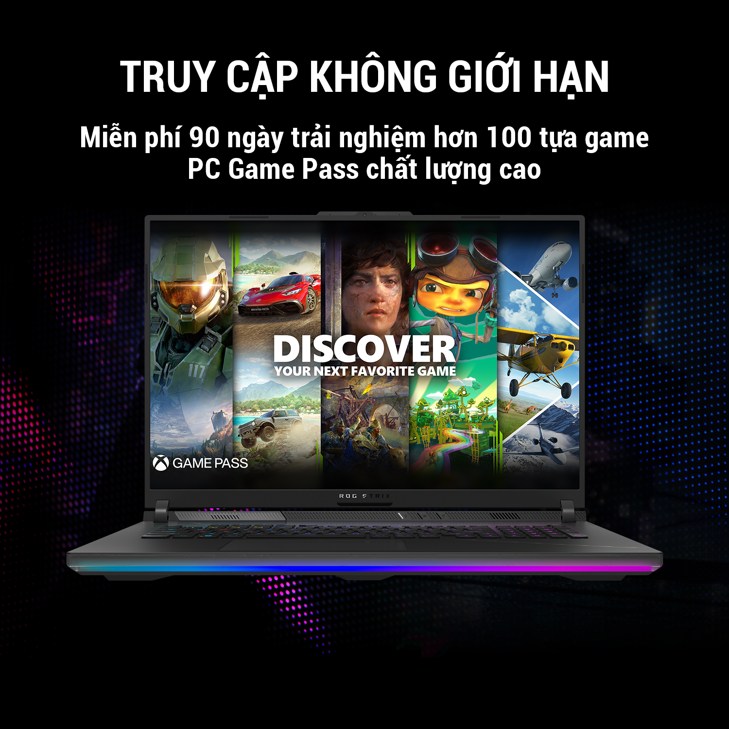 truy cập Laptop Gaming ASUS ROG G14-G16-G18