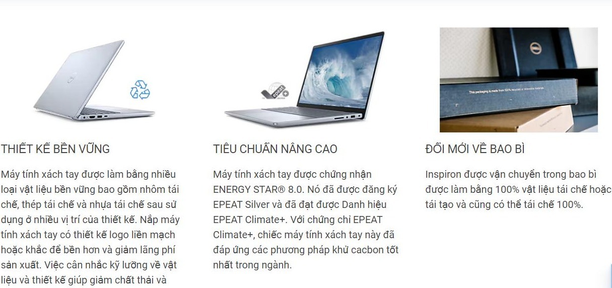 Laptop Dell Inspiron 14 5440 (NDY5V1) (Core i5 1334U /16GB RAM/512GB SSD/14.0 inch FHD+/Win11/Office HS21/Xanh)